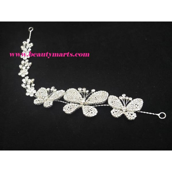 Bridal Rhinestone Butterfly Headband